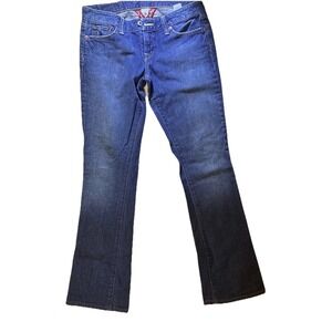 Women's Jeans Lucky Brand Dungarees Lola Boot Leg Denim Blue Size 6/28 Stretch